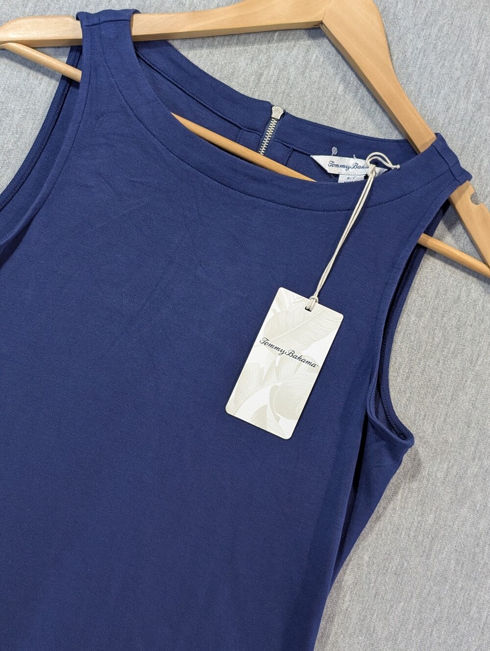 Tommy Bahama Sleeveless Midi Dress Women's Small Navy Blue NWT